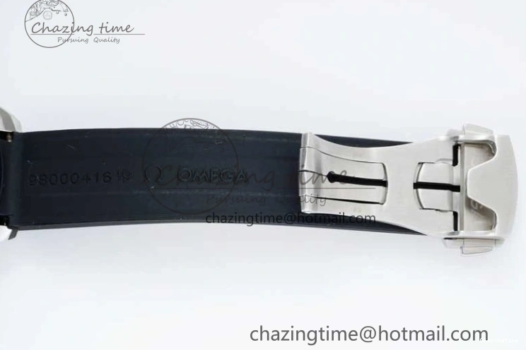 0226 SportInspired Speedmaster Racing Master SS HKF Best Edition Blue Black Dial on Black Rubber Strap A 7817